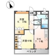 グリーンヒルズ曙の間取り画像