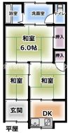 常盤町テラスハウスの間取り画像