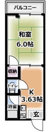ダイヤコーポの間取り画像