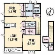 カーサ・ヴェルデ A棟の間取り画像