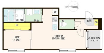 レフジアコート平野の間取り画像