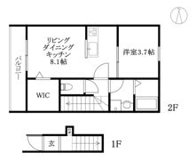 ヴィラ・アンソレイエ松前の間取り画像
