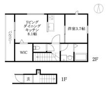 ヴィラ・アンソレイエ松前の間取り画像