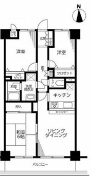 日神パレステージ山手西の間取り画像