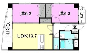 ブライムマンションはなみずきの間取り画像