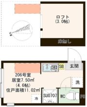 クリエイティブテラス東葛西の間取り画像