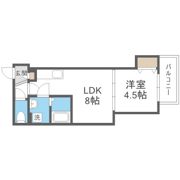 クレアール八戸ノ里の間取り画像