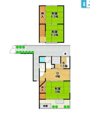 貸家 豊中市螢池中町の間取り画像