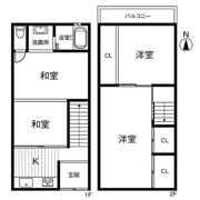 豊南町東2丁目戸建貸家の間取り画像