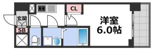エスリードレジデンス大阪本町の間取り画像