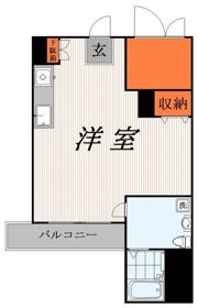 初台フラットの間取り画像