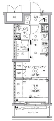 セジョリ鵜の木の間取り画像
