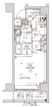 クオリタス蒲田の間取り画像