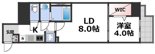ドゥーエ南堀江の間取り画像