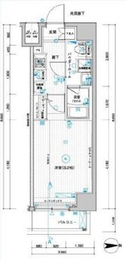 メインステージ武蔵関駅前Ⅱの間取り画像