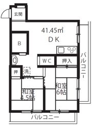 パークサイド南大井の間取り画像