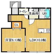 フォレスト平野B 西棟の間取り画像