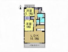 HOLLY HILLS RESIDENCE WESTの間取り画像