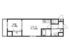 モダンアパートメント大阪ドーム前の間取り画像