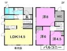 カーサ針田C棟の間取り画像