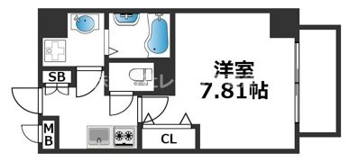 Luxe難波WESTの間取り画像