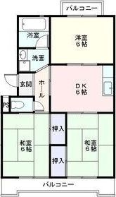北マンションの間取り画像
