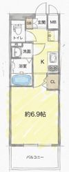 MELDIA CREST OSAKA NORTHの間取り画像