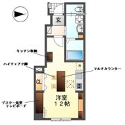 コーポ峯のハタの間取り画像