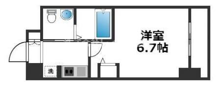 エステムコート難波Ⅳパークグレイスの間取り画像