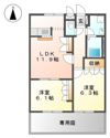 グリーンパークB棟の間取り画像