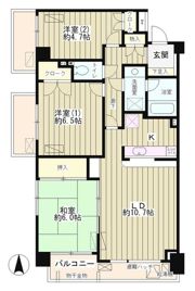 レジデンスシャルマン林試の森の間取り画像