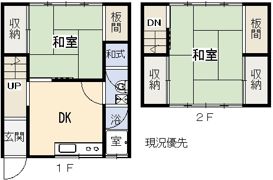 山崎アパート（淞東台団地）の間取り画像