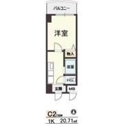 HOPE CITY天神橋の間取り画像