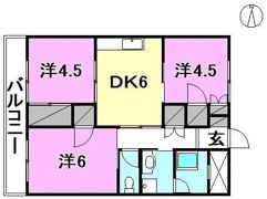 セントラルコーポの間取り画像