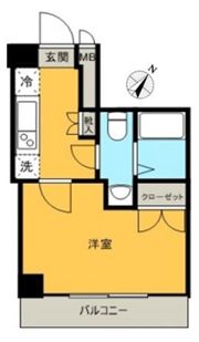 スカイコート日本橋第3の間取り画像