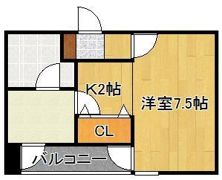 ボヌール三萩野の間取り画像