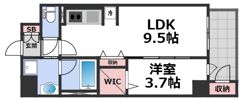セイワパレス深江橋駅前の間取り画像