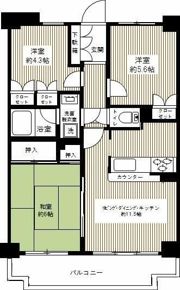 サーパス武蔵浦和第3の間取り画像