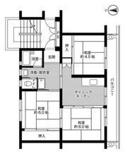 ビレッジハウス能島6号棟の間取り画像