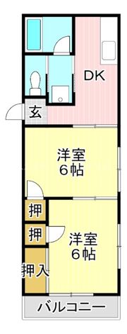 コーポ中村の間取り画像