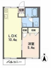 チューリップハイツ A棟の間取り画像