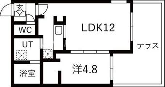 URBAN FLATS千歳(アーバンフラッツチトセ)の間取り画像
