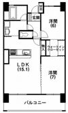 セントラルヒルズ松城の間取り画像