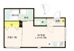 ハーモニーテラス梅田ⅩⅧの間取り画像