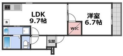 フジパレス弥刀駅東の間取り画像