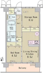 HIGASHIKOMATSUGAWA APARTMENTの間取り画像