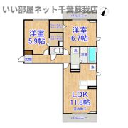 ルシェリア一番館・二番館?Ⅰの間取り画像