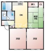 ドリームハイツ B棟の間取り画像