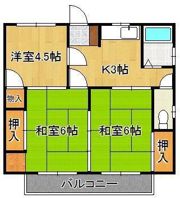 コーポアイハラの間取り画像