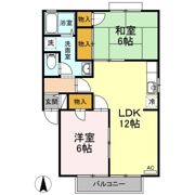 フレンドリー91 A棟の間取り画像